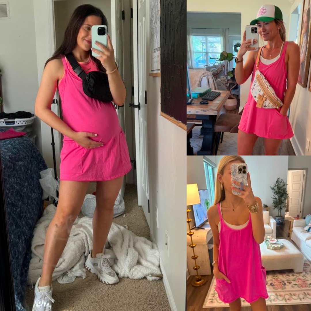 Comfort Mini Dress with Built-In Shorts & Pockets